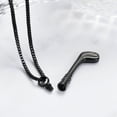 thumbnail image 4 of Stainless Steel Golf Club Pendant Urn Necklace for Cremation Ashes of Loved One Memorial Jewelry, 4 of 6