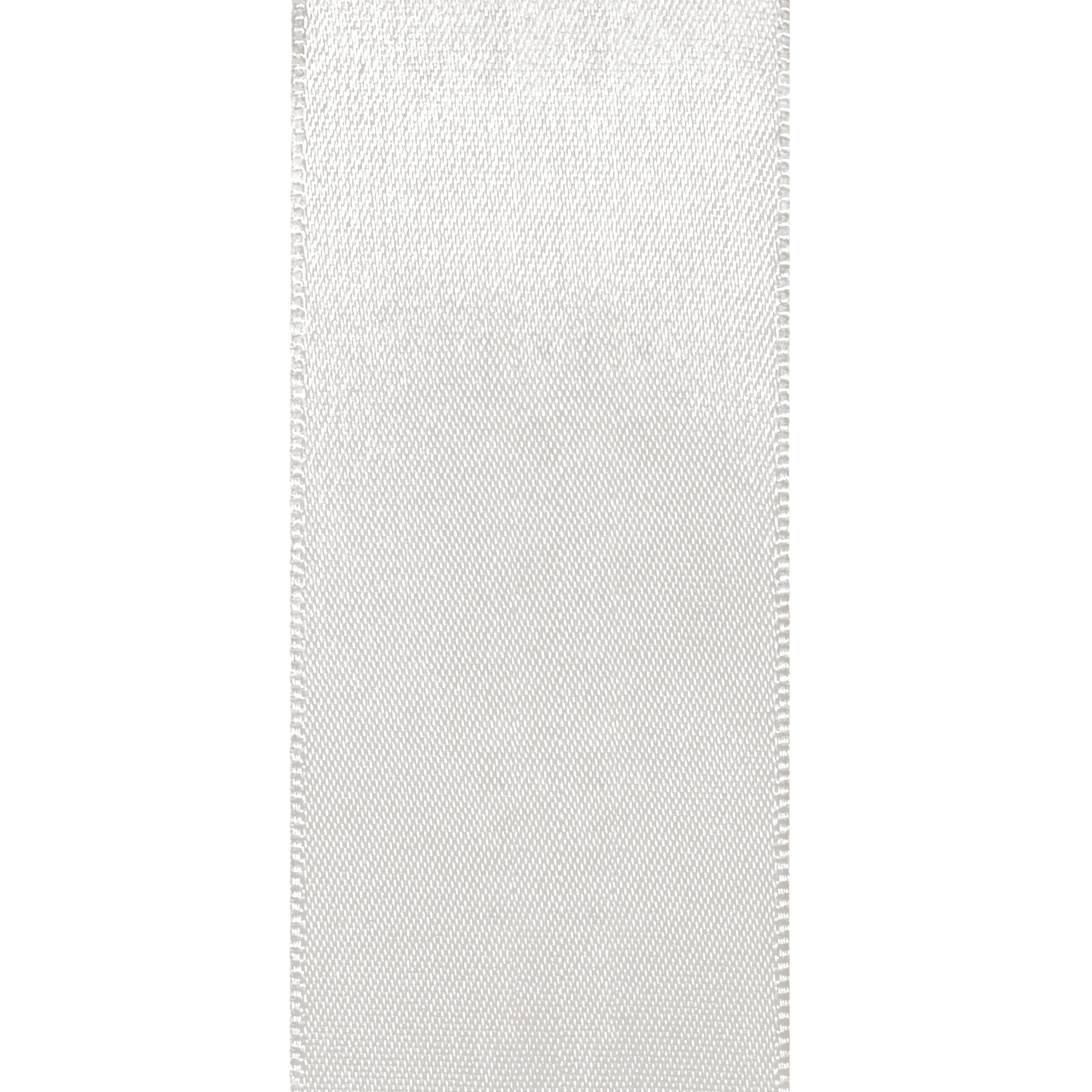 White Single Face Satin Ribbon, 2.5" x 50 Yards by Gwen Studios