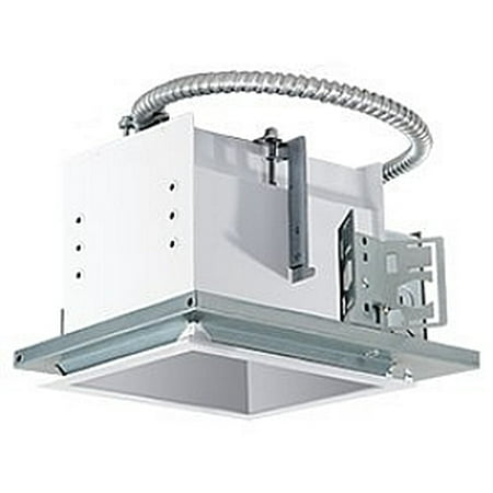Recessed Mount Finish RAB Lighting White 1 Fixture Head Trim Recessed New Construction Mounting Frame and Housing ()
