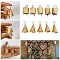 thumbnail image 4 of Mini campana dorada Vintage, campana de Navidad, decoración de fiesta de boda en casa, campana de lata india, árbol de Navidad, obra de arte, colgante de mascota DIY, 4 of 4