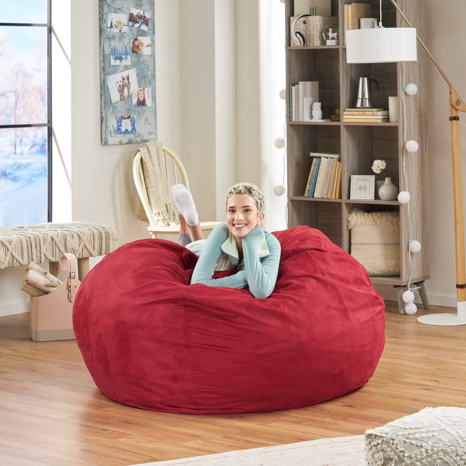 Extra Large Bean Bag Cover, Seating Comfort Soft, Refillable