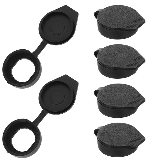 KAKOWELY door cover 6pcs Black Rainproof Cover Plastic Hole Cover Waterproof Cam Lock Cover Key Panel Cover for Distribution Cabinet Protection Caps Inner Diameter 19x19 mm