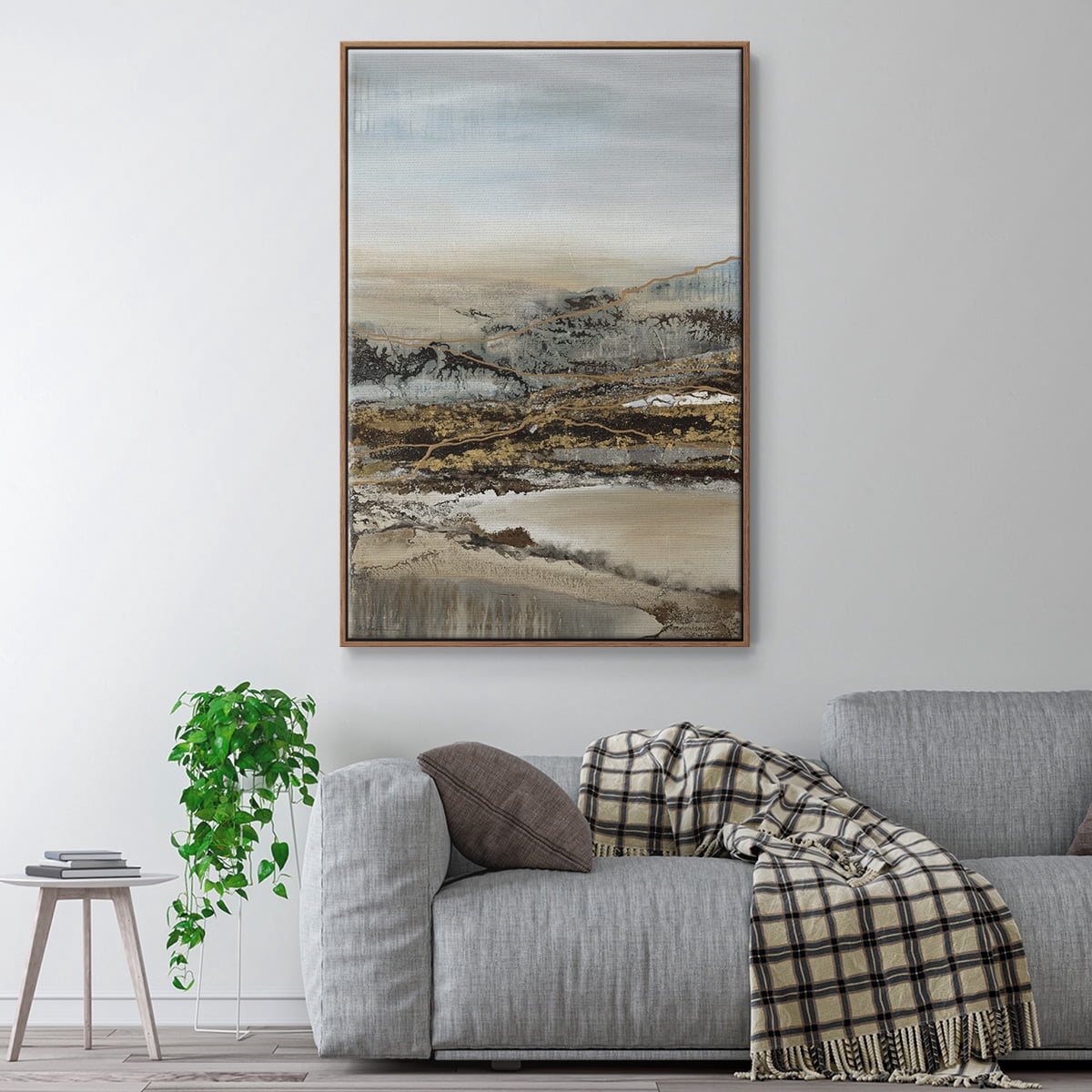 Annual Journey Framed Premium Gallery Wrapped Canvas - Ready to Hang - 25 x 37 - Walnut Floating Frame