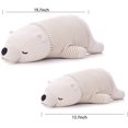 thumbnail image 3 of Almohada de felpa de animales de oso polar, juguete de peluche de oso polar suave, peluches suaves de animales, muñecas lindas, para niñas/niños, linda almohada corporal para dormir Gi, 3 of 4