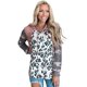 thumbnail image 4 of ABPHQTO Sudadera con capucha de manga larga tejida con empalme de camuflaje de leopardo para mujer, 4 of 5