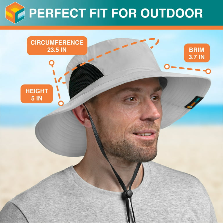 UV Protection Bucket Hat Fishing Hunting Safari Summer Men Sun Hat  Fishermans Hat Men Women Outdoor Caps Straw Bucket Hat Sport Sun Caps 