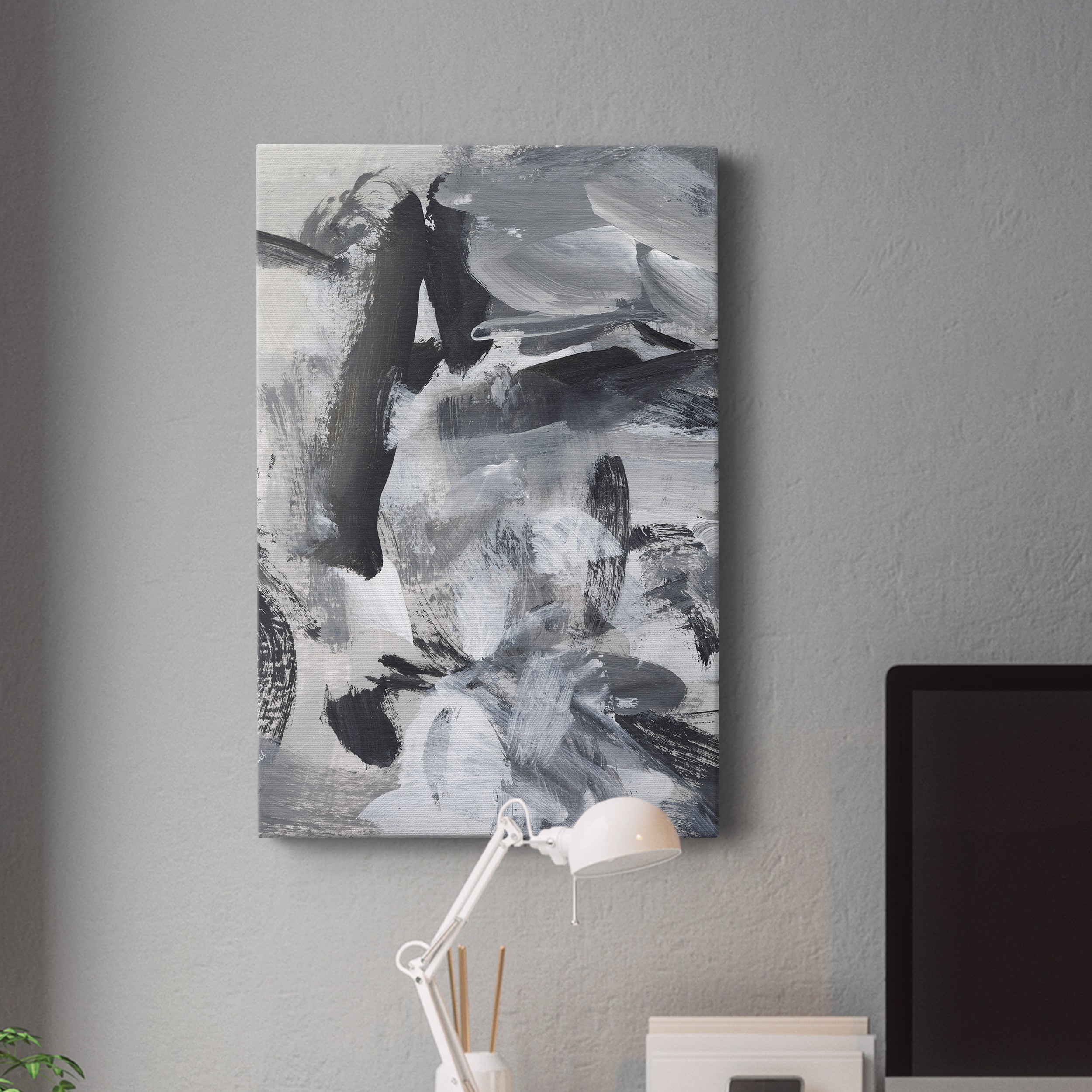 Black & White Mix III Premium Gallery Wrapped Canvas - Ready to Hang