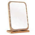 thumbnail image 1 of EeaseCA 1 Pce Miroir de Maquillage de Bureau Miroir Pliant en Bois Grand Miroir Cosmétique de Maquillage, 1 of 7