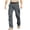 Dark Gray, variant on Guluxicc Golf Pants for Men Elastic Waist Trousers with Multi Pockets Classic Fit Smart Casual Pants