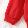 thumbnail image 6 of HFHAPW Girls Boys Hooded Suit Kids Fall Winter Pullover Sweatsuit and Jogging Pants Unisex Tracksuit(Red,2-3 Y), 6 of 8