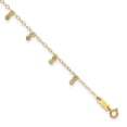 thumbnail image 1 of 14k Yellow Gold Oval Chain 9 Inch Plus 1 Anklet Ankle Bracelet, 1 of 11