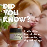 Eco Lips Organic Exfoliating Sugar Lip Scrub, Brown Sugar, Vanilla Bean, Mint, Mint Truffle 4 Pack Variety, 0.25 oz. jars