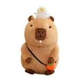 thumbnail image 1 of Lindo Capybara Animal de peluche muñeco de Capybara cómodo realista dibujos animados Animal de peluche para niños regalos de cumpleaños familia , 40CM, 1 of 8