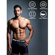 Starter Mens and Big Men’s Stretch Cotton Boxer Briefs, 6-Pack, Sizes S-5X