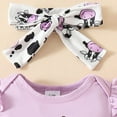 thumbnail image 5 of Durtebeua Girl Outfits 3Pcs Baby Girls Kids Cute T-Shirt Tops+Shorts Pants Outfits Summer Clothes,3-6 Months, 5 of 6