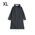 thumbnail image 3 of Chubasquero largo transpirable Advancent impermeable para hombre y mujer Negro, 3 of 6