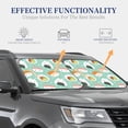 thumbnail image 4 of Rateoe Kawaii Sushi Pattern 2 Piece Car Windshield Sun Shade Foldable | Front Windshield Shade for Sun, Heat and UV Rays | Sunshade for Car Front Window-Small, 4 of 6