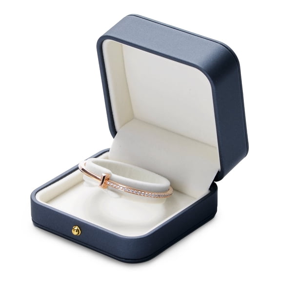 Oirlv Leather Bracelet Gift Box, Bracelet Display Box Blue, 1 Pack