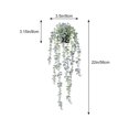 thumbnail image 2 of Naiovety Planta artificial Eucalipto Plantas colgantes decorativas Vid En maceta Hojas verdes Jardín Oficina Guirnalda Uva Estante Decoración Gris, 2 of 6
