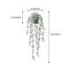 thumbnail image 2 of Naiovety Planta artificial Eucalipto Plantas colgantes decorativas Vid En maceta Hojas verdes Jardín Oficina Guirnalda Uva Estante Decoración Gris, 2 of 6