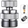 thumbnail image 1 of Kit de adaptador de grifo Adaptador de aireador giratorio para conectar una manguera de jardín - Adaptador de manguera de jardín de rosca múltiple para macho a macho y hembra a macho, 1 of 3