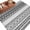 White Light Gray Black, variant on Sage Green Grey Boho 2'x6' Runner Rugs for Hallway Kitchen Bedside Non Slip Washable, Vintage Ethnic Tribe Abstract Art Entryway Rug Runners with Rubber Backing, Long Carpet Runner for Laundry Room