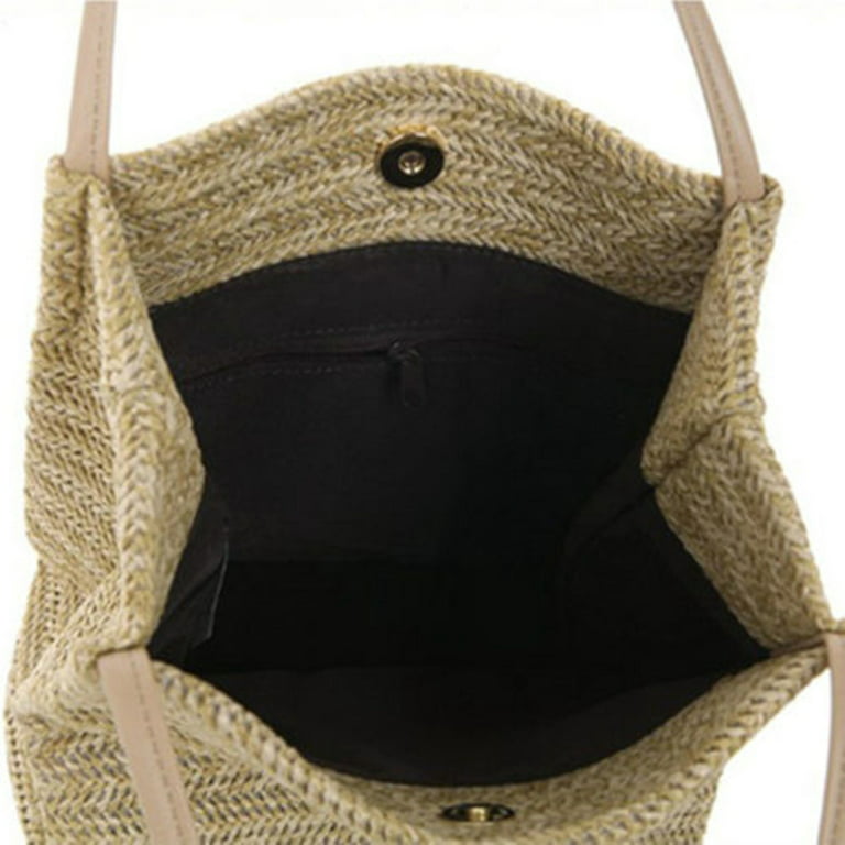 n/a Summer Handmade Bags for Women Beach Weaving Ladies Straw Bag Wrapped  Beach Bag Large Bucket Sha…See more n/a Summer Handmade Bags for Women  Beach