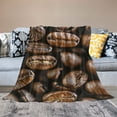 thumbnail image 5 of Coffee Bean  Flannel Throw Blanket, Country-Rustic Style, Machine Washable, All-Season Quilted, Tear &amp; Stain Resistant Multipurpose, 5 of 8