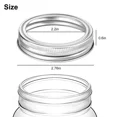 thumbnail image 2 of QYMHOODS 24pcs Mason Jar Replacement Metal Rings, 70mm Regular Mouth Rustproof Screw Bands, Tinplate Rings for Canning Lid, Silver, 2 of 5