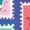 HEATHER ROYAL BLUE, variant on - Stamp - Women's French Terry Long Sleeve Pullover