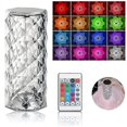 thumbnail image 1 of Crystal Diamond Table Lamp - 16 Colors USB Charging Touch Lamp, Bedside Night Light with Remote Control, 1 of 5