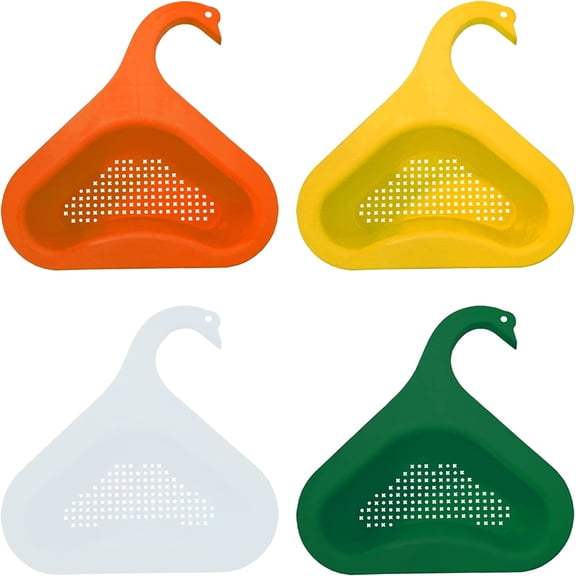 Plastic Multifunctional Swan Drain Drain Basket, Set of 4