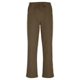 thumbnail image 6 of Purcolt Mens Cotton Linen Pants Summer Casual Drawstring Elastic Waist Loose Fit Palazzo Pants Comfortable Baggy Trousers with Pockets, 6 of 9