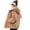 Khaki, variant on BAETEUY Winter Women Jacket - Thick Plush Faux Rabbit Fur Mid Length Hooded Coat