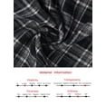 thumbnail image 7 of DARING DIVA Women's Plaid Vintage Wide Leg Trousers for Work Large Dark Blue, 7 of 7