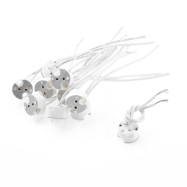 10Pcs Portalámparas MR16 de Cerámica para Lámparas LED Halógenas Adaptadores Conectores