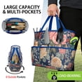 thumbnail image 2 of Garden Tool Bag,Pioneer Flower Floral Print Pattern Garden Tool Organizer,Garden Gifts,Waterproof Multi-Pocket Garden Tool Storage 11.8x5.5x11.4 Inch(Tools NOT Included), 2 of 6