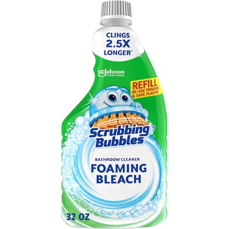 Scrubbing Bubbles Foaming Bleach Bathroom Cleaner Refill, Erases Mold ...