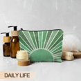 thumbnail image 4 of Bolsa de maquillaje RYYCDOI de lino impermeable de 25 x 19 cm, 4 of 6