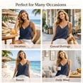 thumbnail image 6 of Linen Tank Tops for Women Plus Size Crop Top Sleeveless Summer Cami Shirt Basic Flowy Dressy Cami Summer V Neck Basic Cami Tees Summer Boho Beach Outfits Undershirt Going Out Top Y2k, 6 of 8