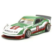 Datsun Fairlady Z Kaido House 1:64 scale diecast model car in Green/White/Red by Mini GT