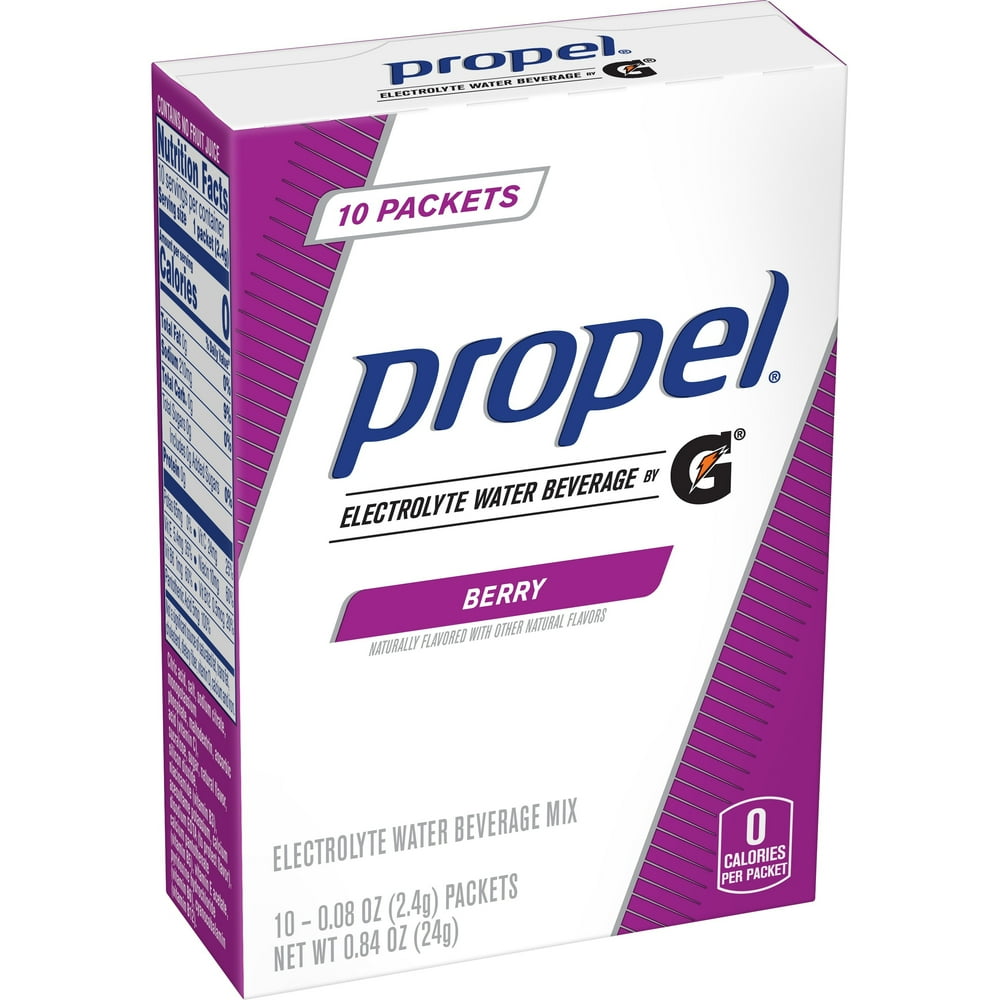 (10 Packets) Propel Powder Packets With Electrolytes, Vitamins and No