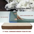 thumbnail image 2 of DII Shredded Memory Foam Pet Bed Lg Chocolate, 2 of 2