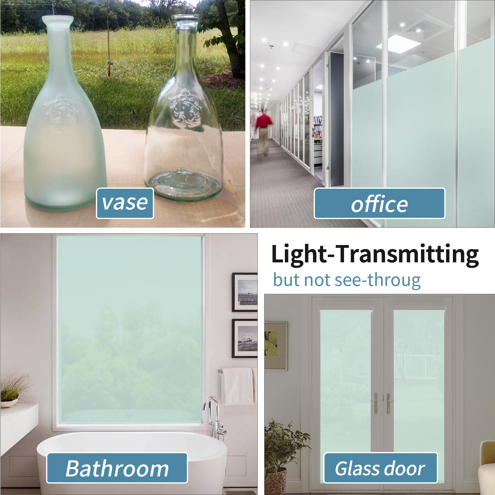 Frosted Glass Paint for Window - Window Privacy Paint, Waterproof & UV Resistant, Frosted Glass Spray, for Bathroom, Kitchen, Room, Sliding Door,8oz (with tools)