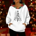 thumbnail image 4 of Women's Fashion Casual Christmas Print Pullover Long-Sleeve Sweatshirt with JESUS Design for Holiday Season and Comfortable Wear,White,M, 4 of 5