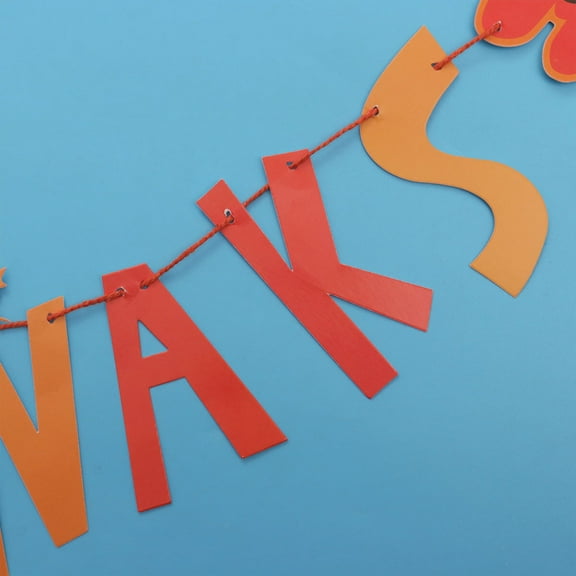 FRCOLOR Thankful Turkey Decorative Banner Thanksgiving Decoration