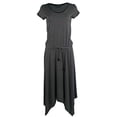 thumbnail image 3 of Women's Jersey Handkerchief Dress-BLK-L, 3 of 4
