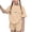 Beige, variant on Little and Big Children Summer Four Leaf Clover Luckly T Shirt and Shorts Set 2PC Crew Neck Loose Short Sleeve Top and Thin Elastic Waist Shorts Casual 2-Piece Outfit Set for Boys and Girls