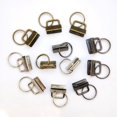 15 Pieces Keychain Hardware, DIY Metal Strap Tail Clip with Ring, Key