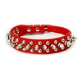 thumbnail image 1 of Greeniant Collar de cuero PU para mascotas, reemplazo elegante Punk, remache liso, accesorios decorativos ajustables para collar de mascotas, Type3 NO3, 1 of 6